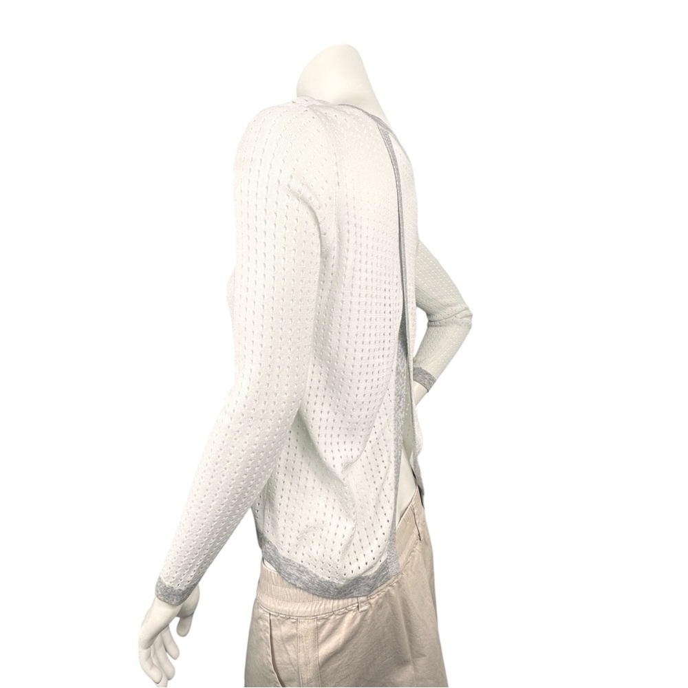 rag & bone White and Gray Long Sleeve Top - Picture 5 of 10